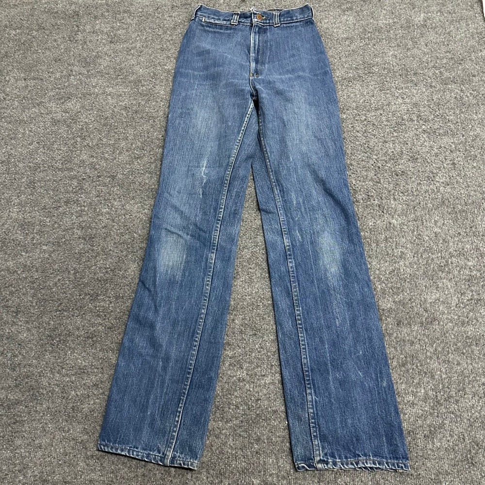 Pulse Jeans Womens Size 24 Blue High Waisted Straight Leg Cotton Vintage Classic